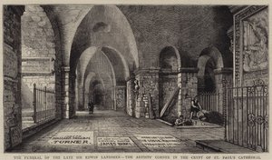 Les Funérailles du Feu Sir Edwin Landseer, le Coin de l